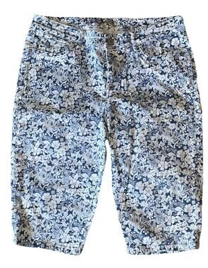 Tommy Bahama Bloombastic Women’s 31 Clam Digger Capri Pants Bermuda Shorts